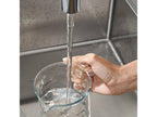 Homzora M71 320 sBox kitchen faucet with pull-out spray, stainless steel look