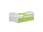 Children's bed with guardrail 180x80 cm with drawer - Pistachio