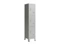 Grey office locker cabinet 180x38x45 cm 03 0006347
