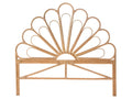 Homzora - Designer rattan headboard 148cm - Natural