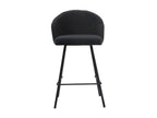 'Juni' counter stool, curly grey, dimensions H87 x W52 x D51 cm