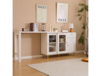 White storage sideboard with folding and extendable top