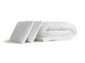 Homzora Bio Memory Foam Mattress and Bed Base Set, Grey, 140x200cm, Extra Thick, 5 Comfort Zones, Duvet, 2 Pillows
