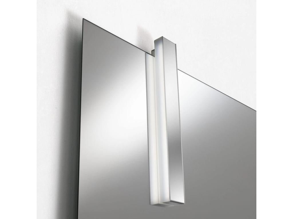 Homzora 80cm White and Beige Lacquered 3-Drawer Bathroom Vanity Unit and Lighted Mirror