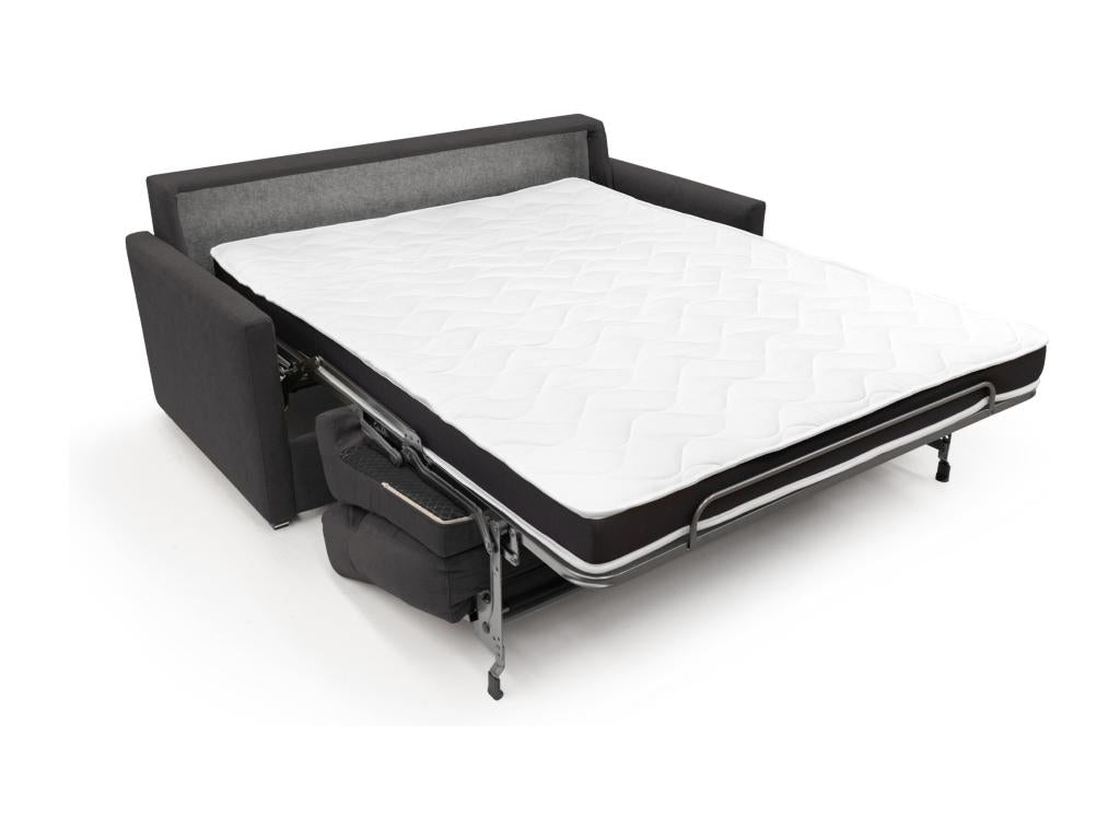 Homzora Convertible Sofa Bed in Soft Waterproof Fabric T02 156 cm mat.120x197 black