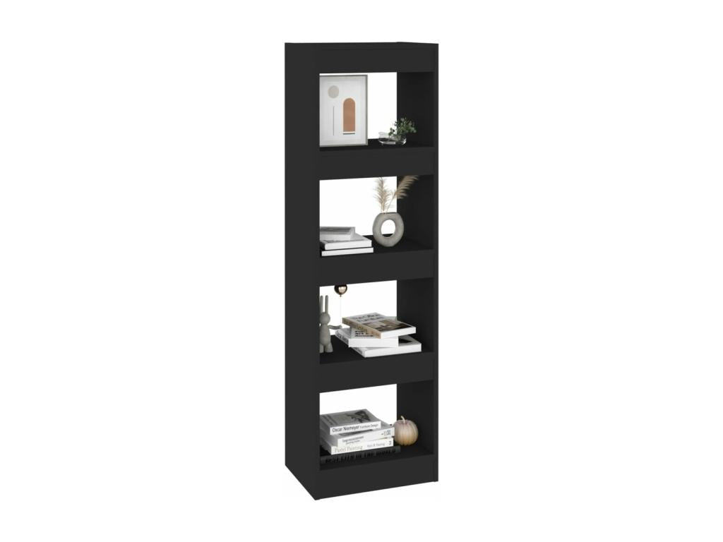 Black bookcase/room divider 40x30x135 cm
