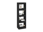 Black bookcase/room divider 40x30x135 cm
