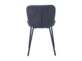 PU leather dining chair in dark grey - ALCAN Collection