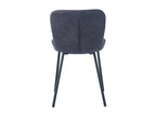 PU leather dining chair in dark grey - ALCAN Collection