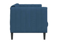 Blue fabric 2-seater sofa