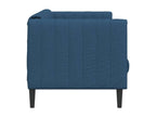 Blue fabric 2-seater sofa
