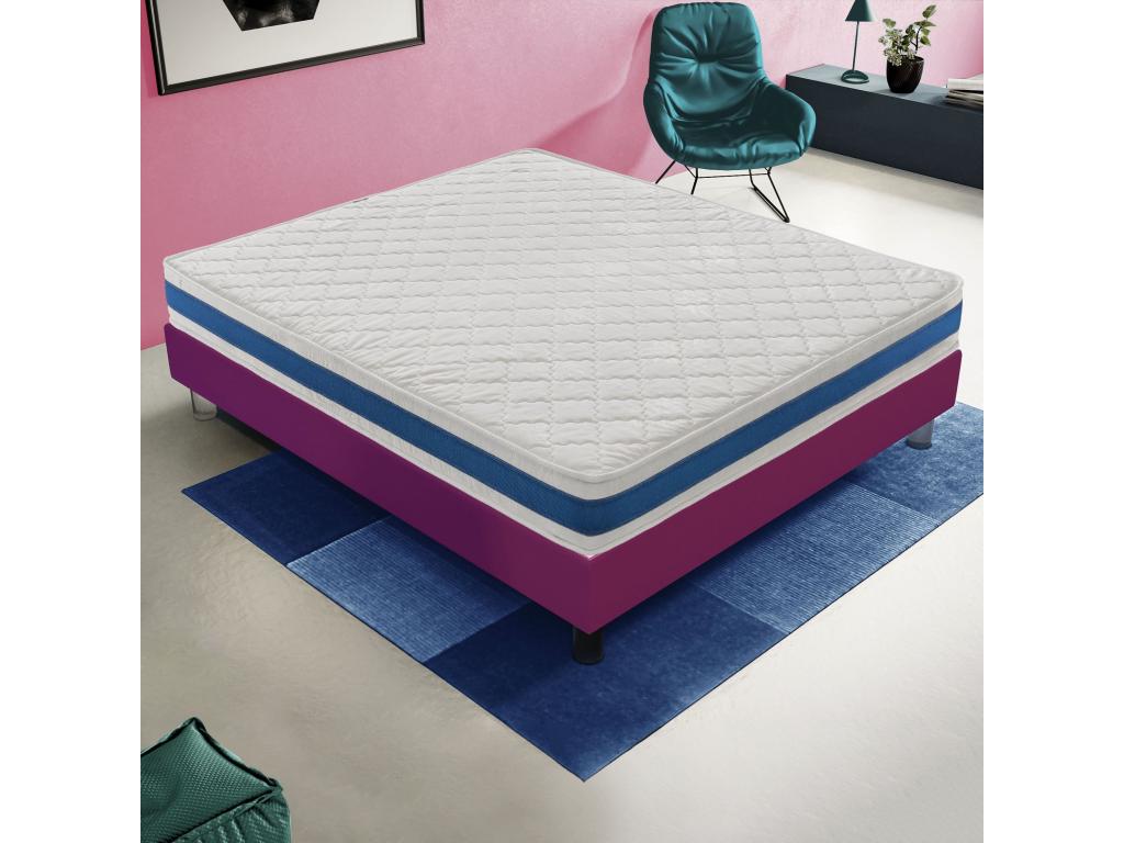 Foam mattress - reversible - 11 comfort zones - firmness level H1 105x200 cm