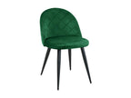 Set of 2 Homzora SJ.077 Bottle Green Velvet Upholstered Dining Chairs