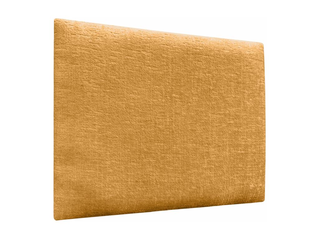 Homzora Upholstered Headboard in Eco-Friendly Wool, Composed of Interchangeable Self-Adhesive Panels, Luxury Upholstered Bedroom, Mustard, 180 cm