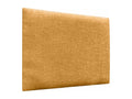 Homzora Upholstered Headboard in Eco-Friendly Wool, Composed of Interchangeable Self-Adhesive Panels, Luxury Upholstered Bedroom, Mustard, 180 cm