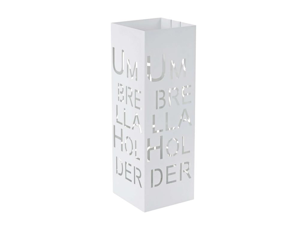 Homzora-C78 Umbrella Stand for 55cm Square Umbrellas - White Writing
