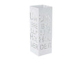 Homzora-C78 Umbrella Stand for 55cm Square Umbrellas - White Writing