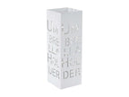 Homzora-C78 Umbrella Stand for 55cm Square Umbrellas - White Writing