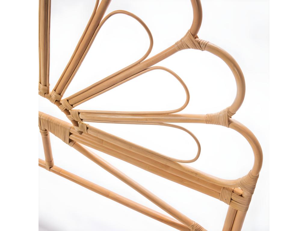 Homzora - Designer rattan headboard 148cm - Natural