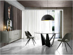 Homzora fabric chair with black steel legs - set of 2 - Homzora color 67