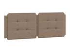 Cappuccino headboard cushion, 120cm, faux leather
