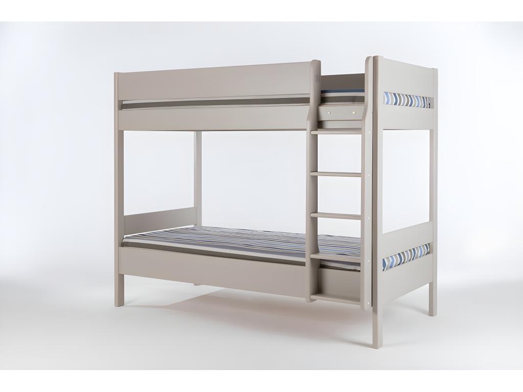 Saint Homzora solid wood bunk bed - plain linen