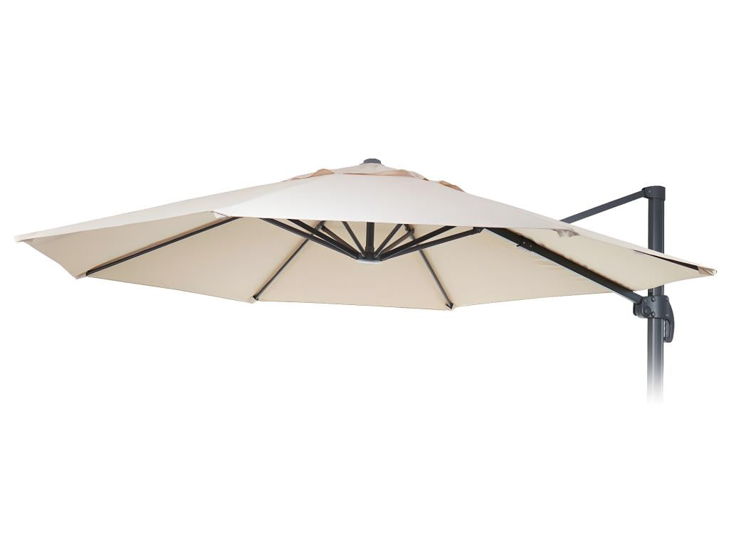 Homzora-A96 Parasol Cover - 8 Round Ribs 3m 220g/m2 Polyester - Replacement cover e.g. for Homzora-A96 Ample Parasol - cream