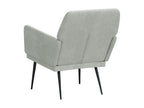 Light Grey Armchair 62x79x79 cm Velvet