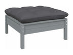 7-piece garden furniture set with cushions, anthracite pine wood