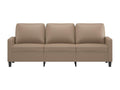 Cappuccino 3-seater sofa, 180 cm, faux leather