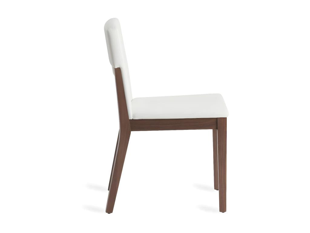 Homzora walnut wood and fabric chair - Set of 2 - Homzora color 67