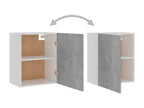 Kitchen cabinets, 2 pieces, concrete grey, 50x31x60