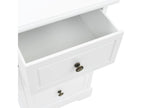 Brown wood-effect bedside table 35x32x59 cm 1402106