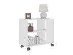 White side table, 70x35x55 cm, engineered wood