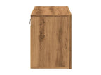 Handcrafted oak wall-mounted TV unit, 60x30x41 cm