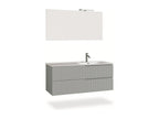 Homzora 4-piece DX bathroom vanity set in matte grey