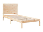 Extra long bed frame without mattress 90x210 cm solid wood