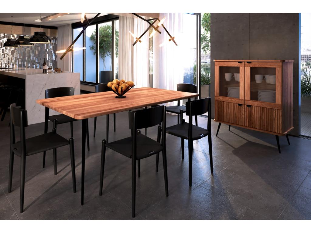 Homzora - Table in natural oiled beech heartwood 100x140