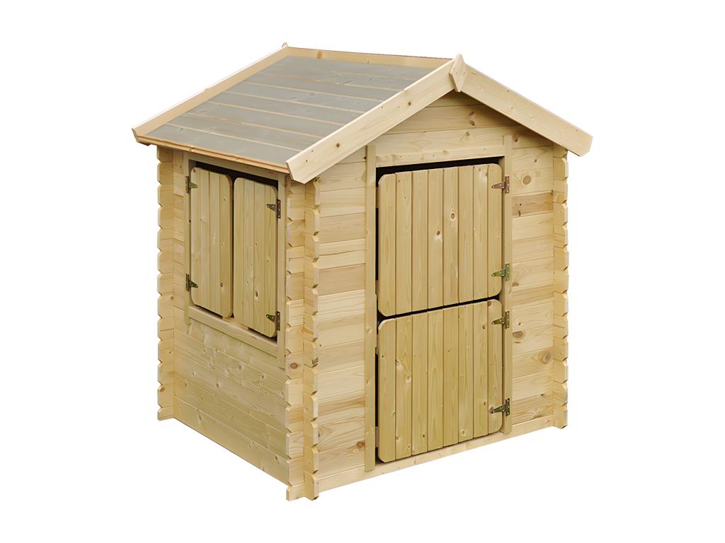 Outdoor children's playhouse 1.1m² - WITH floor - 146x112xH145cm - Homzora M516