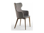 Chair with fabric armrests and ash wood legs - Homzora color 30