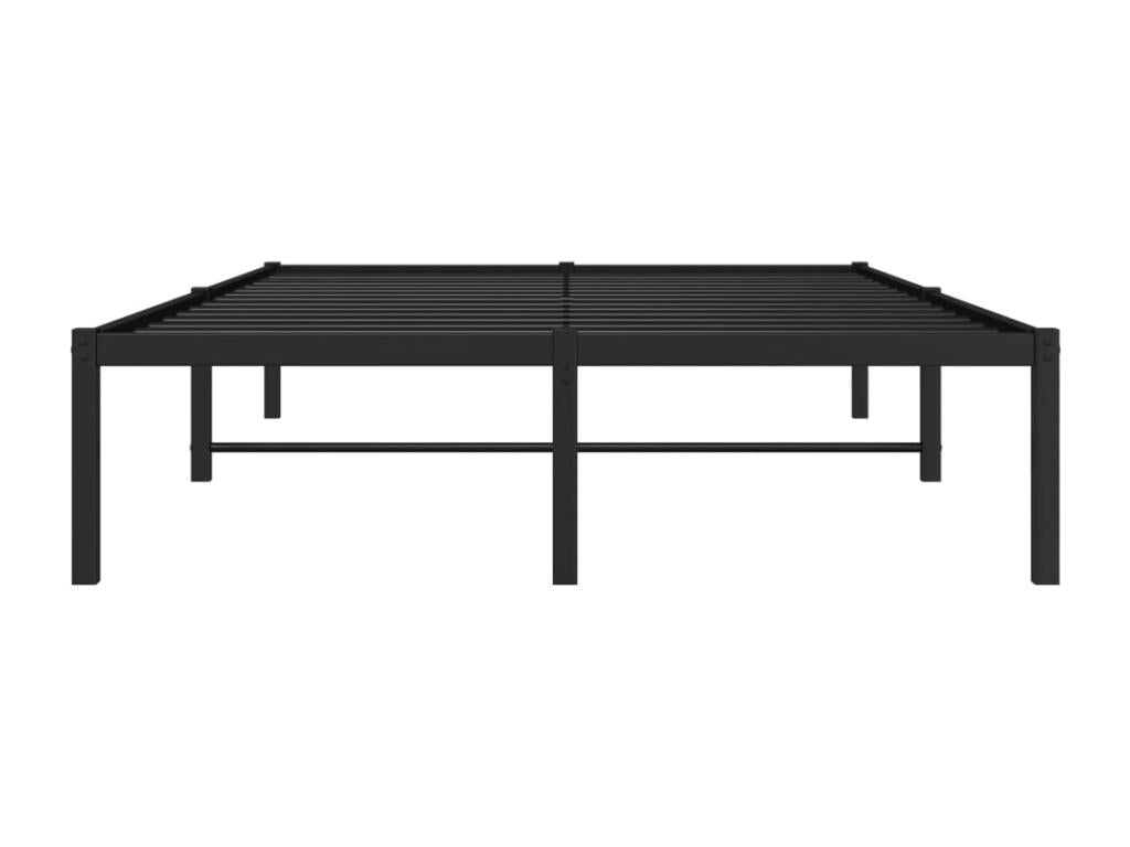 Black metal bed frame 120x200