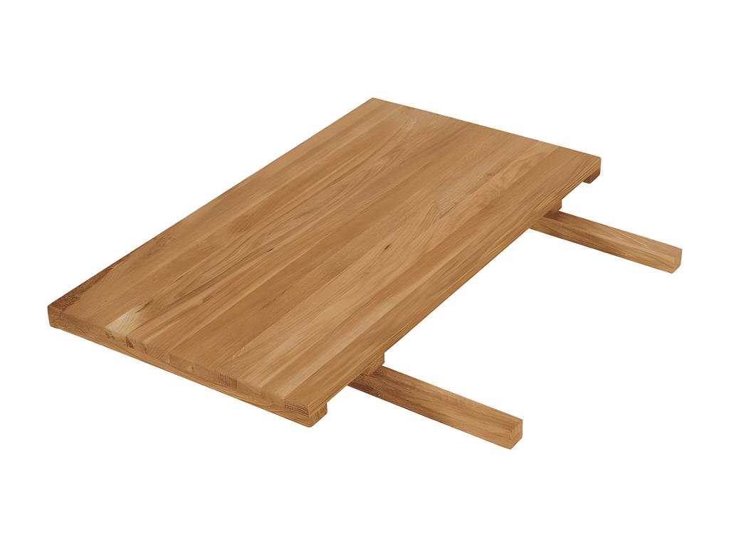 50cm Oiled Oak Wood Extension Cord by Homzora