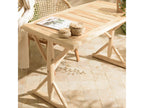 Homzora - 120x60cm desk in natural teak.