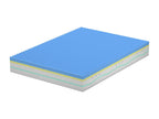 Homzora Foam 5-layer mattress with removable neutralizer, 13 zones, 140x200x25 cm