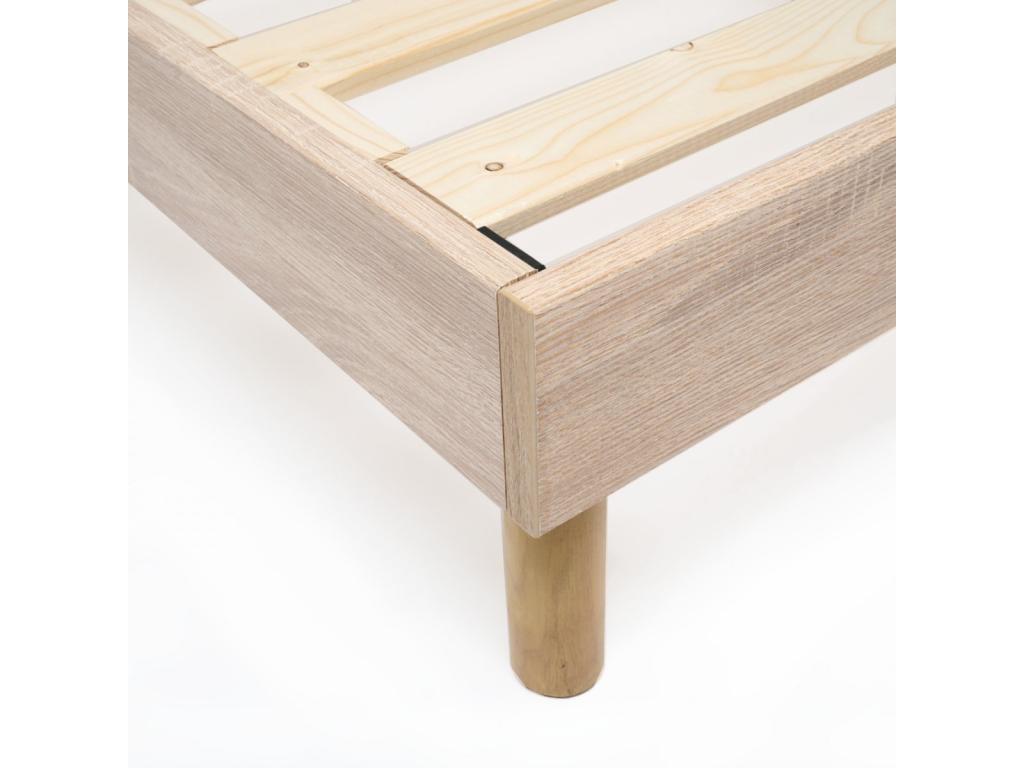 Homzora 140x190 cm bed base with legs - Made in Belgium