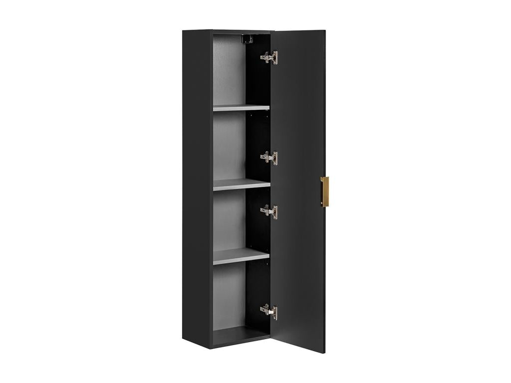Homzora Black 1-Door Wall Cabinet