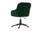 Swivel dining chairs, set of 2, dark green velvet