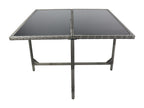 Doucezen Rattan Balcony Table Garden Camping Table 110x110 Raloso