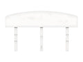 White headboard 140 cm solid pine wood