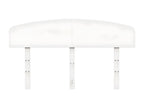 White headboard 140 cm solid pine wood